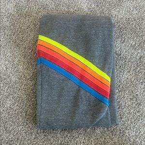 Aviator Nation Chevron Sweatpants Gray